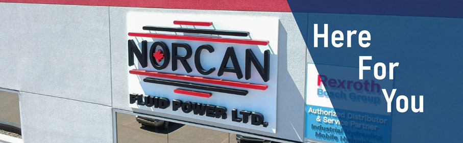 Norcan Fluid Power your trusted hydraulics partner for Bosch Rexroth, MP Filtri, Gates, ASA Hydraulic, Emmegi, Anfield, Prince and West Coast Cylinders